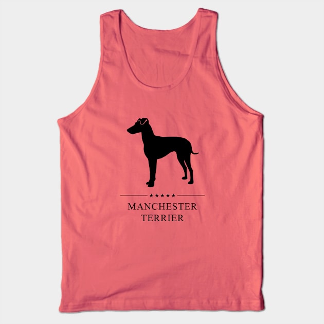 Manchester Terrier Black Silhouette Tank Top by millersye